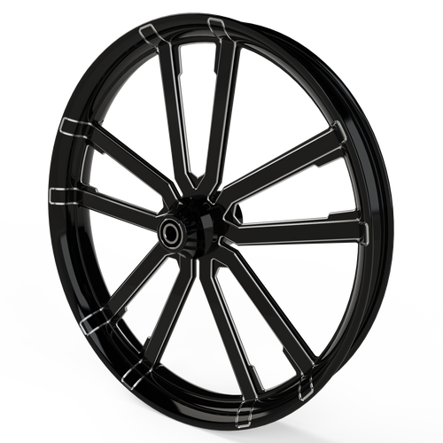 Syndicate Harley V-Rod Black Double Cut Wheels