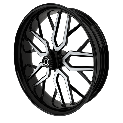 GT4 Harley V-Rod Black Wheels with chrome insert