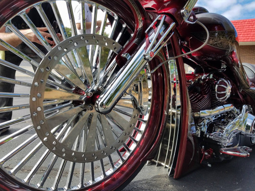 Big Fatty Harley Touring Chrome Wheels