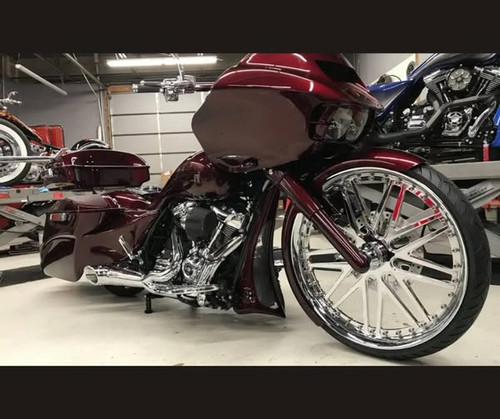 Super Street with Dimples Harley V-Rod Chrome Wheels