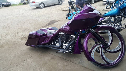 Super Sonic Harley V-Rod Black Double Cut Wheels