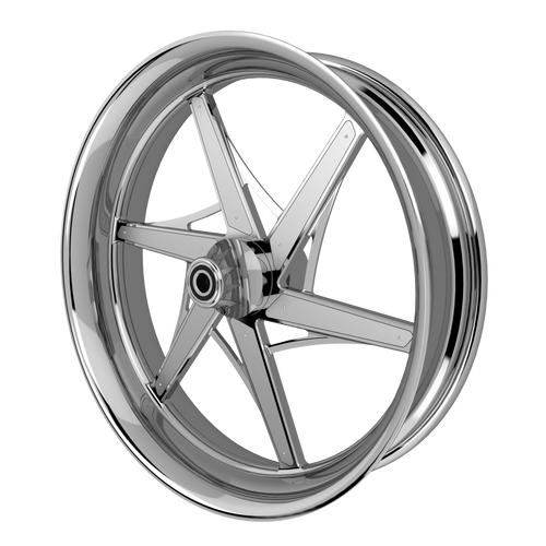 GT6Sixer Harley Pan America Chrome Wheels with raw silver insert