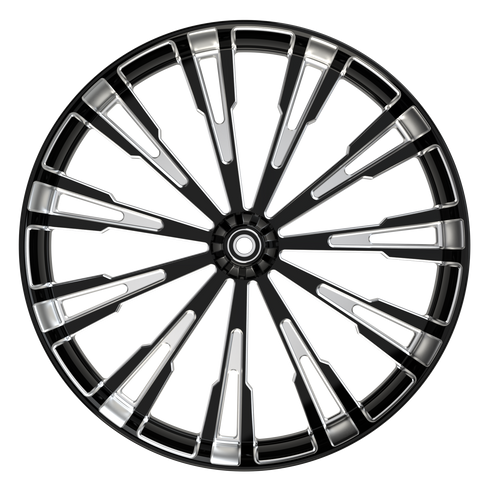 Roulette Harley Pan America Double Cut Wheels Front View
