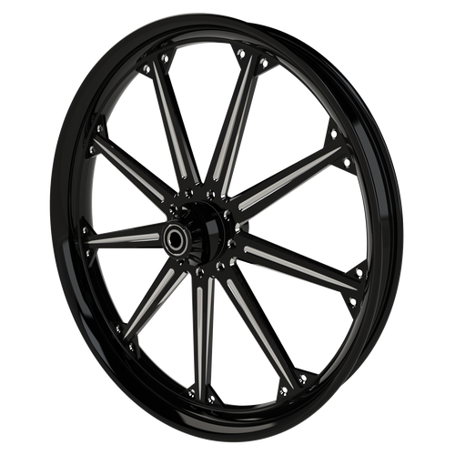 High Stakes Harley Pan America Black Double Cut Wheels