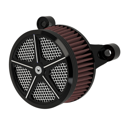 RetroSpec 14 Air Cleaner in black double cut RetroSpec 14 Air Cleaner in black double cut