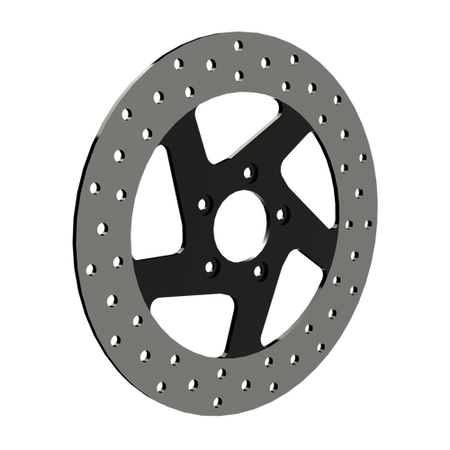 RetroSpec 15 11.5" & 11.8" solid rotor in black RetroSpec 15 11.5" & 11.8" solid rotor in black