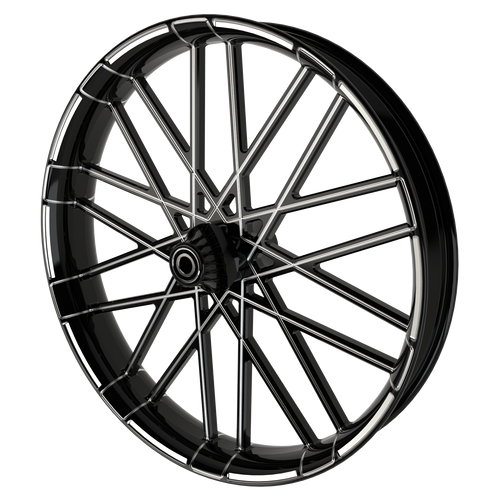 21x3.25" Harley-Davidson G3 Black Double Cut Front Wheel