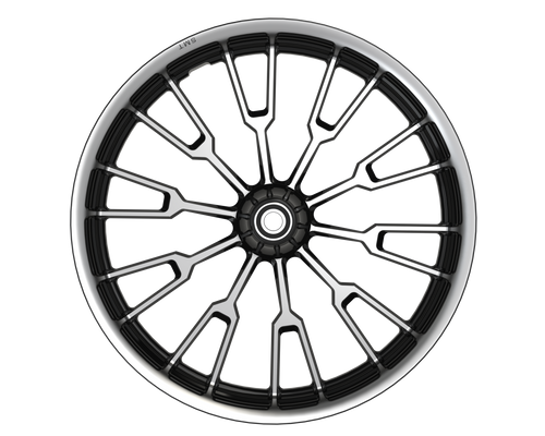 OG.29 Metric Black Double Cut Wheels Front View