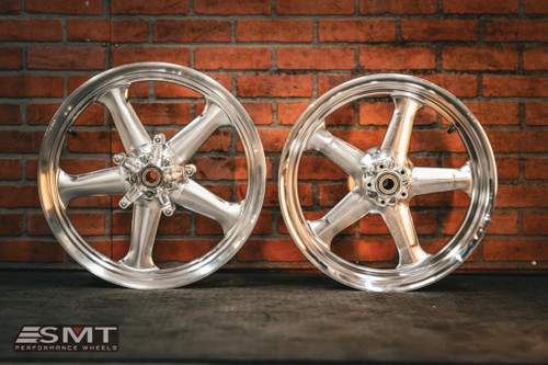 19X3.0" / 18X5.5 MACHINE FINISH RETRO 12 PAIR (2014-2023 HD TOURING)