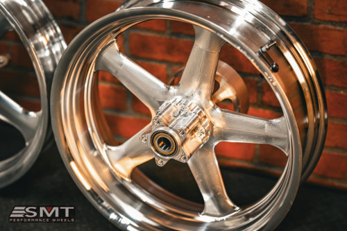 19X3.0" / 18X5.5 MACHINE FINISH RETRO 12 PAIR (2014-2023 HD TOURING)