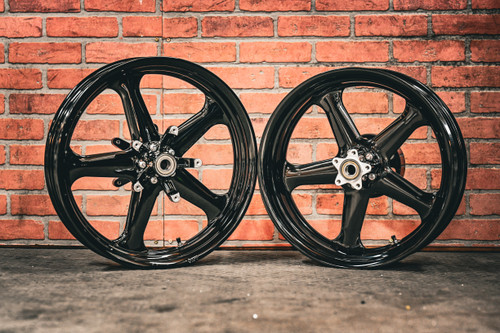 19x3.0" / 18x5.5 BLACK RETRO 12 PAIR (2014-2023 HD TOURING)