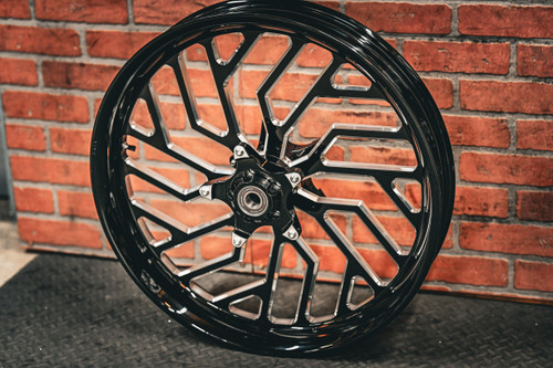 23x3.75" BLACK DOUBLE CUT LEGACY (ONE OFF) (2014 - 2023 HD Touring)