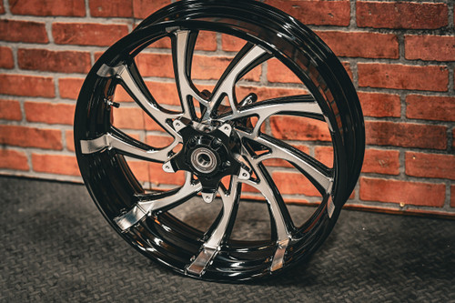 21X5.5" BLACK DOUBLE CUT XR9 (2014-2023 HD TOURING)