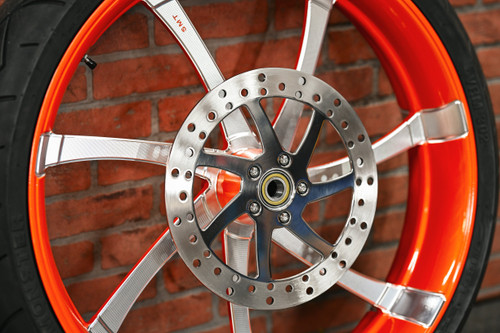 26x5.5" CUSTOM ORANGE DOUBLE CUT OG18 (2008-2013 HD Touring)
