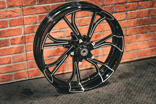 23x5.5" BLACK DOUBLE CUT BLADERUNNER  (2014-2023 HD TOURING)