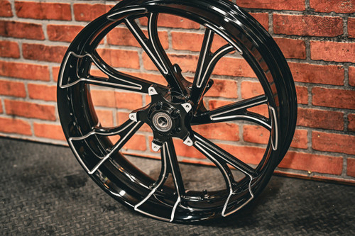 23x5.5" BLACK DOUBLE CUT BLADERUNNER  (2014-2023 HD TOURING)