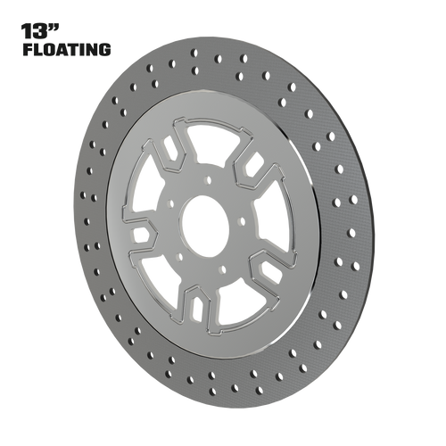 Race Tech 13" floating rotor in polished