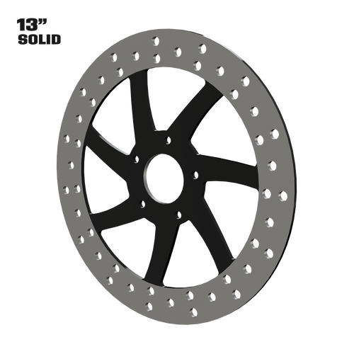 Imitator 13" solid rotor in black