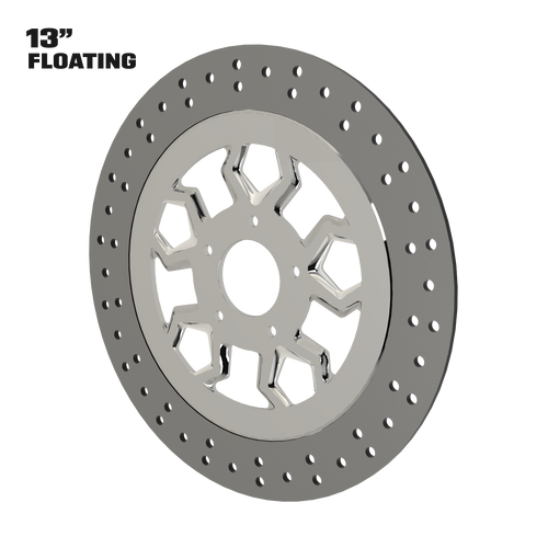 Diablo 13" floating rotor in polished
