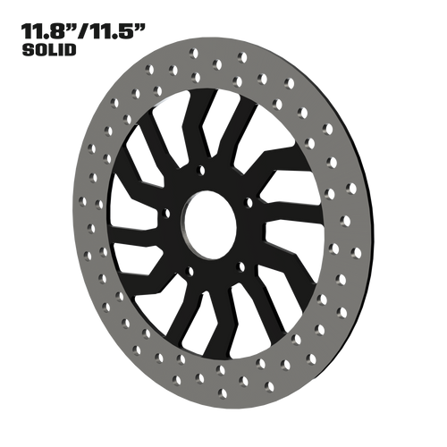 D6 11" solid rotor in black