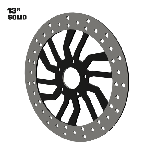 D6 13" solid rotor in black