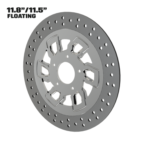 D6 11" floating rotor in polished
