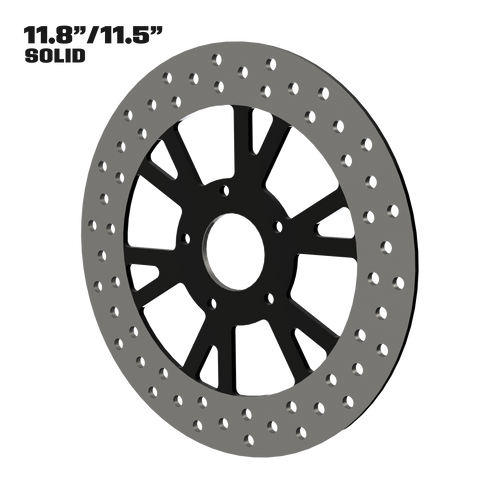 Centerfold 11" solid rotor in black
