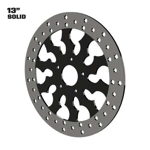 Warlord 13" Solid Rotor in Black