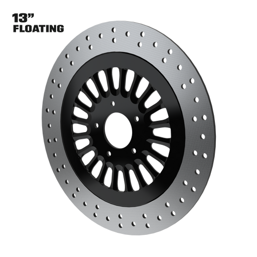 Straight Line 13" Floating Rotor in Black
