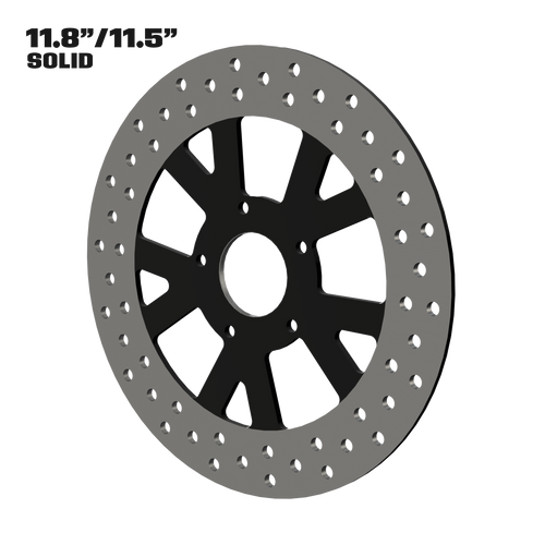 Spartus 11" solid rotor in black