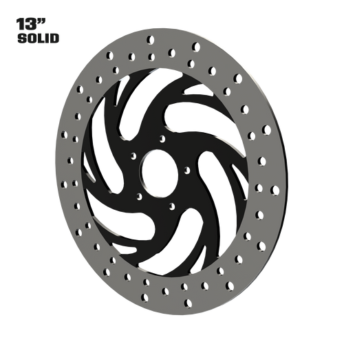 Slinger 13" Solid Rotor in Black