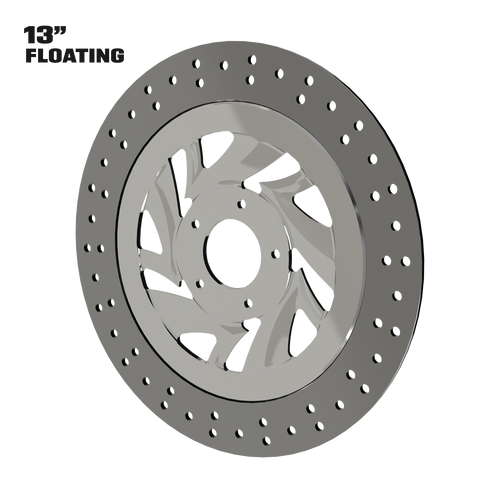 Narcos 13" floating rotor in polished Narcos 13" floating rotor in polished
