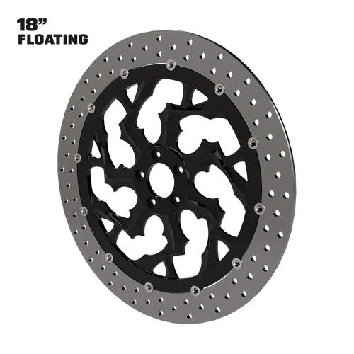 Kraken 18" Floating Rotor in Black