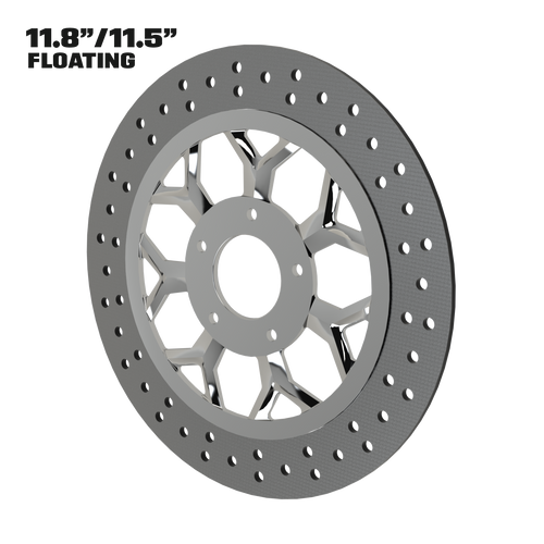 Deception 11" floating rotor in polished Deception 11" floating rotor in polished