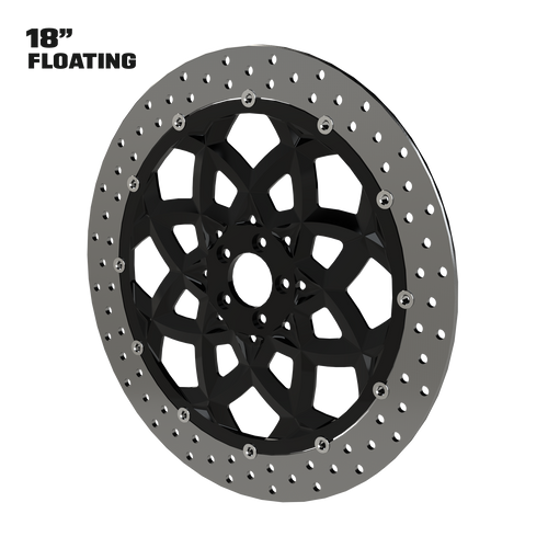 Aurora 18" Floating Rotor in Black