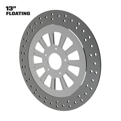 Elliptical Illusion 13" floating rotor in polished