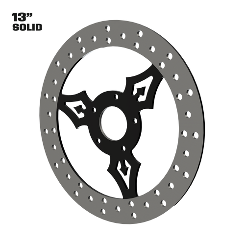 Iron Trinity 13" solid rotor in black