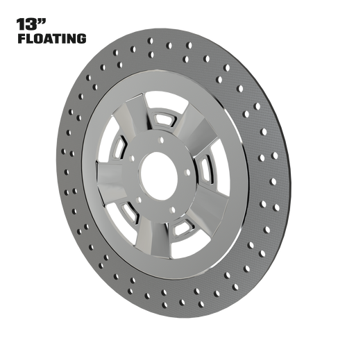 Muscle 13" floating rotor in polished