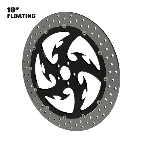 Tribal 18" floating rotor in black