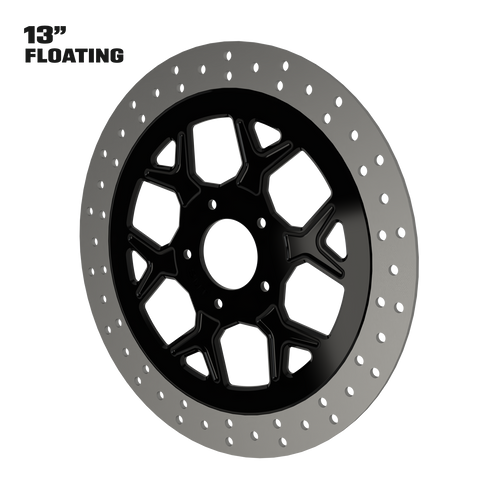 GT3 13" Floating Rotor in Black