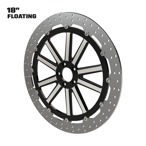 OG.07 18" Floating Rotor in Black Contrast Cut
