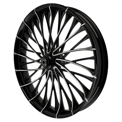 Dirty Spoke 3D Harley Black Double Cut Wheels