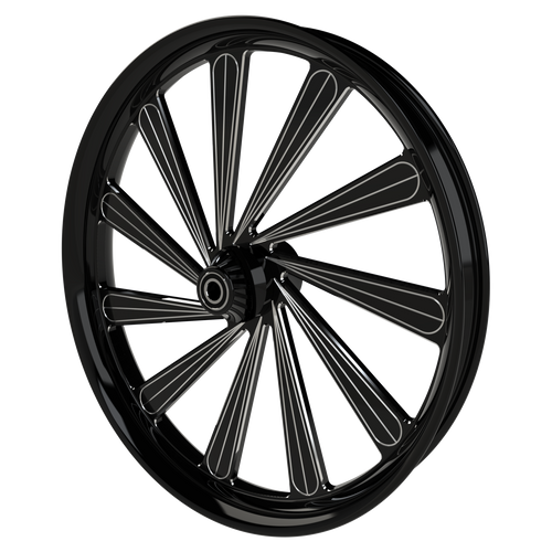 Derailed Bulldog Fat Tire Black Double Cut Wheels