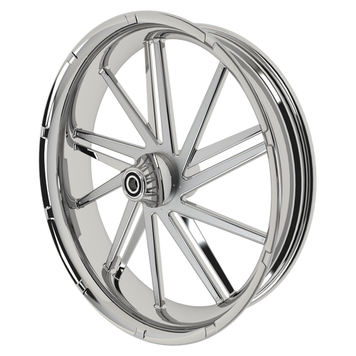 GT2 Bulldog Fat Tire Chrome Wheels with Chrome Aluminum Insert