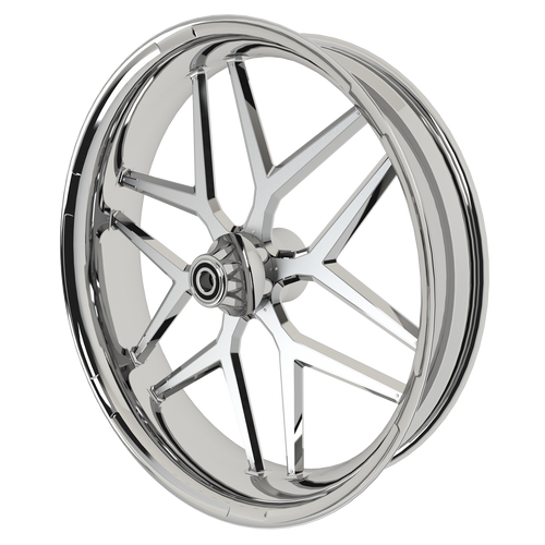 GT3 Bulldog Fat Tire Chrome Wheels with Chrome Aluminum Insert