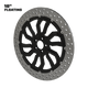 D6 18" floating rotor in black