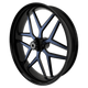GT3 Bulldog Fat Tire Black Wheels with Color Aluminum Insert