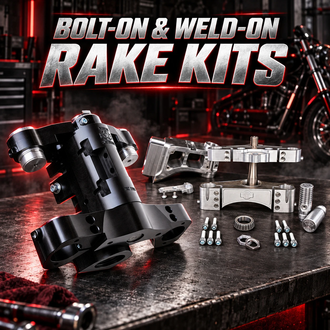 Shop our motorcycle wheel rake kits