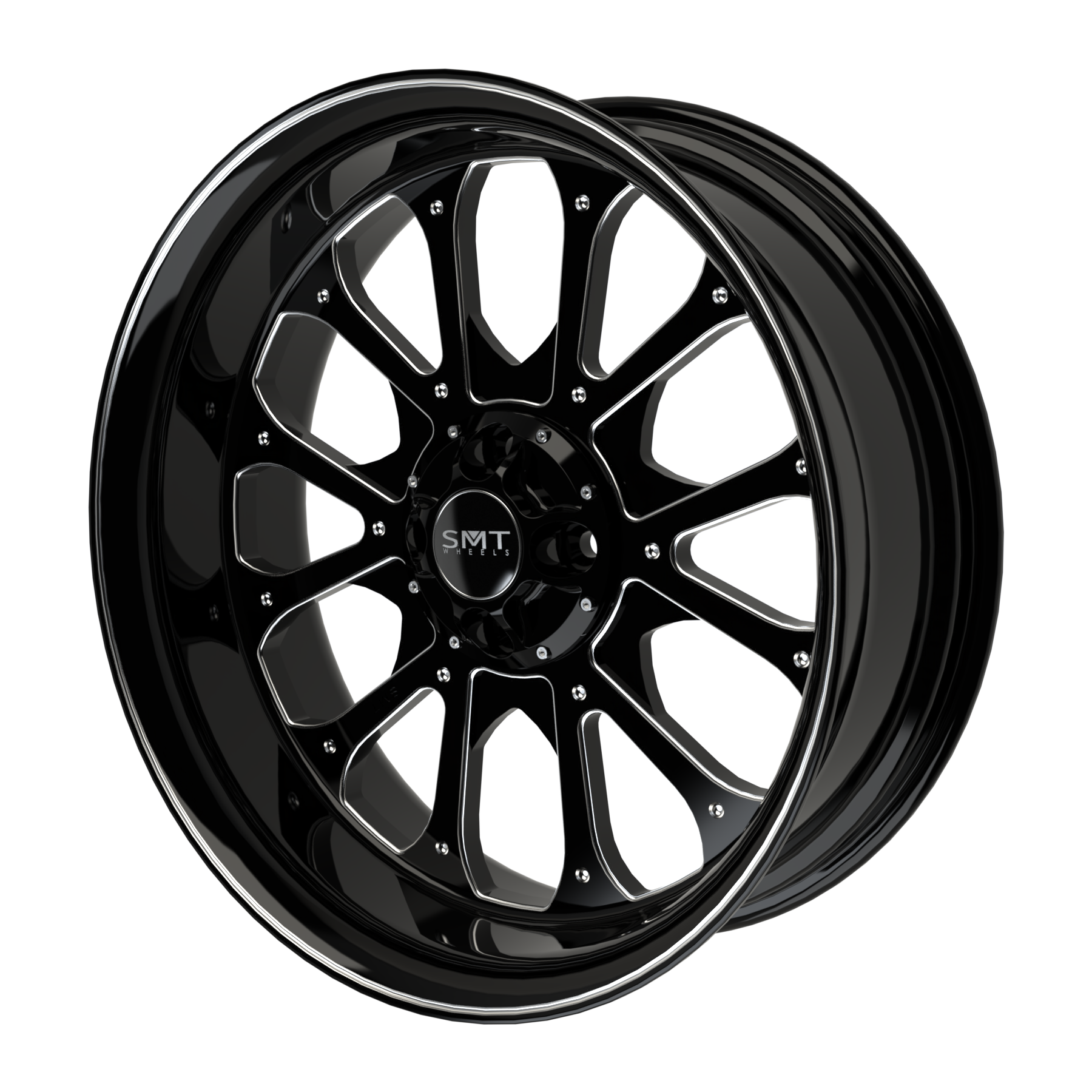 Excalibur Harley Trike Black Double Cut Wheels - SMT Wheels