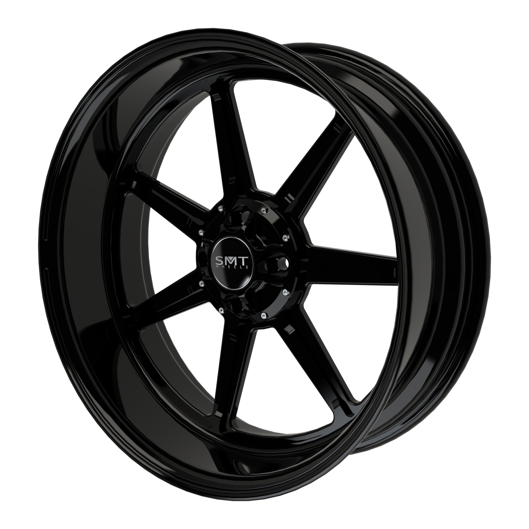 Lucky 7 Harley Trike Black Wheels - SMT Wheels